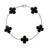 GOURMETTE VAN CLEEF ALHAMBRA NOIR ONYX WHITE GOLD